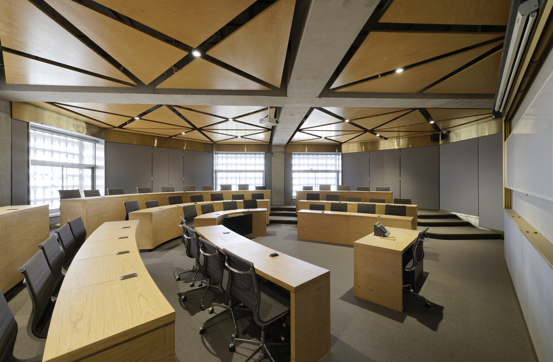 D Y Patil Centre of Excellence_Classroom Triangular Ceiling_1